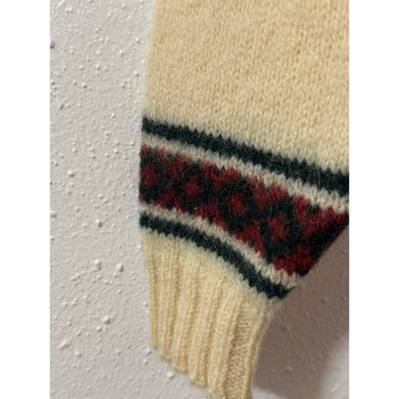 LAND’S END VINTAGE NORDIC FAIR ISLE WOMEN SWEATER M - Picture 6 of 7